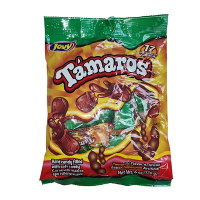 Jovy Tamaros Tamarind Flavored Candy 6oz Bag Mexican Candy