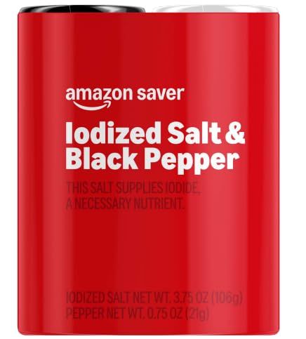 Amazon Saver, Iodized Salt &amp; Black Pepper, 4.25 Oz
