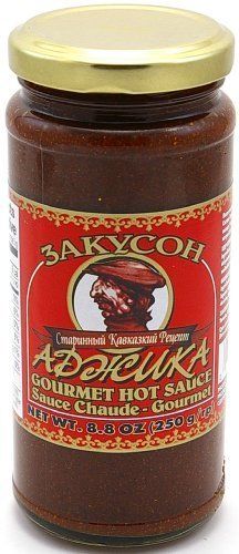 ADJIKA HOT&quot; (Sauces) &quot;CANADA&quot;, Packaged in Glass Jar, 250g. &quot;Zakuson by Hyson