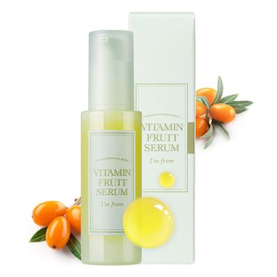 I&#39;m from Vitamin Fruit Serum 1.01 Fl Oz 74% Sea Buckthorn with 1032mg vitamin C, Glow, Smooth, Soft Skin, Light Texture, Korean vitamin c serum