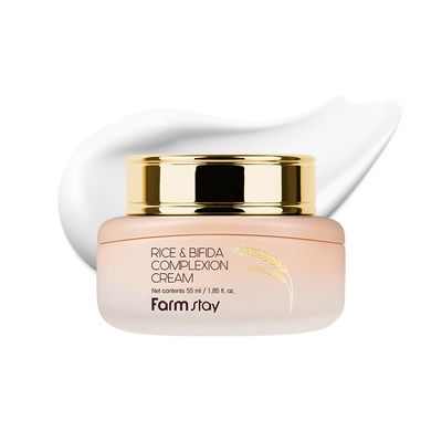 FARMSTAY Rice &amp; Bifida Complexion Cream, Dark Spots Remover Correcting with Niacinamide, Skin Barrier Repair for Glow Skin, Rice Moisturizer for Face, for Women &amp; Men, Korean Skin Care, 4.05 Fl. Oz.