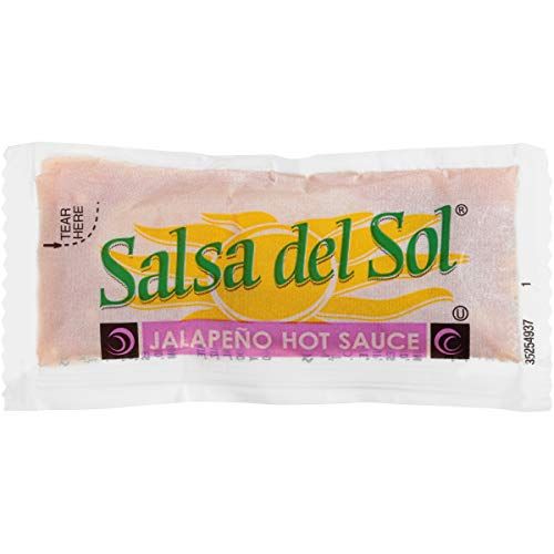 Salsa Del Sol Sauce Jalapeno Hot Sauce, 0.3125-Ounce Single Serve Packages (Pack of 500)