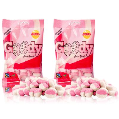 Bubs Goody Candy Ovals Godis Pack (2 pack - Strawberry/Vanilla)