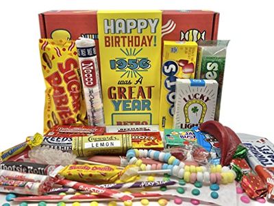 RETRO CANDY YUM 1956 69th Birthday Gift Box Nostalgic Mix from Childhood for 69 Year Old Man or Woman Born 1956 Jr