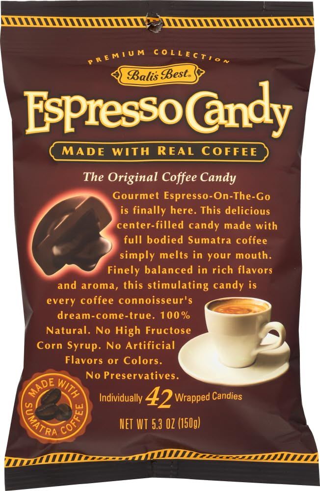 Bali&#39;s Best Espresso Coffee Candy - 42 pieces - 5.3 Oz