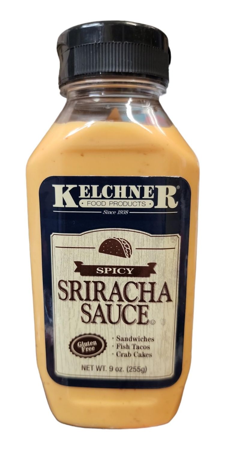 Kelchner&#39;s Spicy Sriracha Sauce 9 Ounce Squeeze Bottle