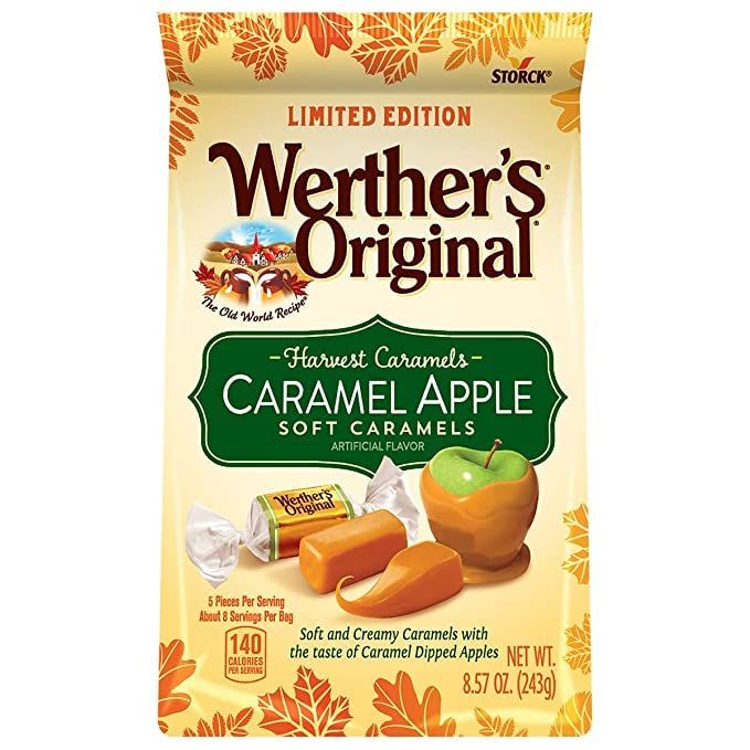 Werther&#39;s Original Caramel Apple Soft Harvest Caramels 8.57 oz. Bag