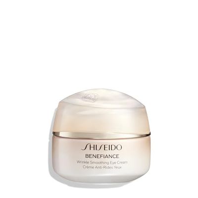 Shiseido Benefiance Wrinkle Smoothing Eye Cream - 15 mL - Visibly Improves Five Types of Eye Wrinkles, Dark Circles &amp; Puffiness - 48-HR Hydration - All Skin Types - Non-Comedogenic