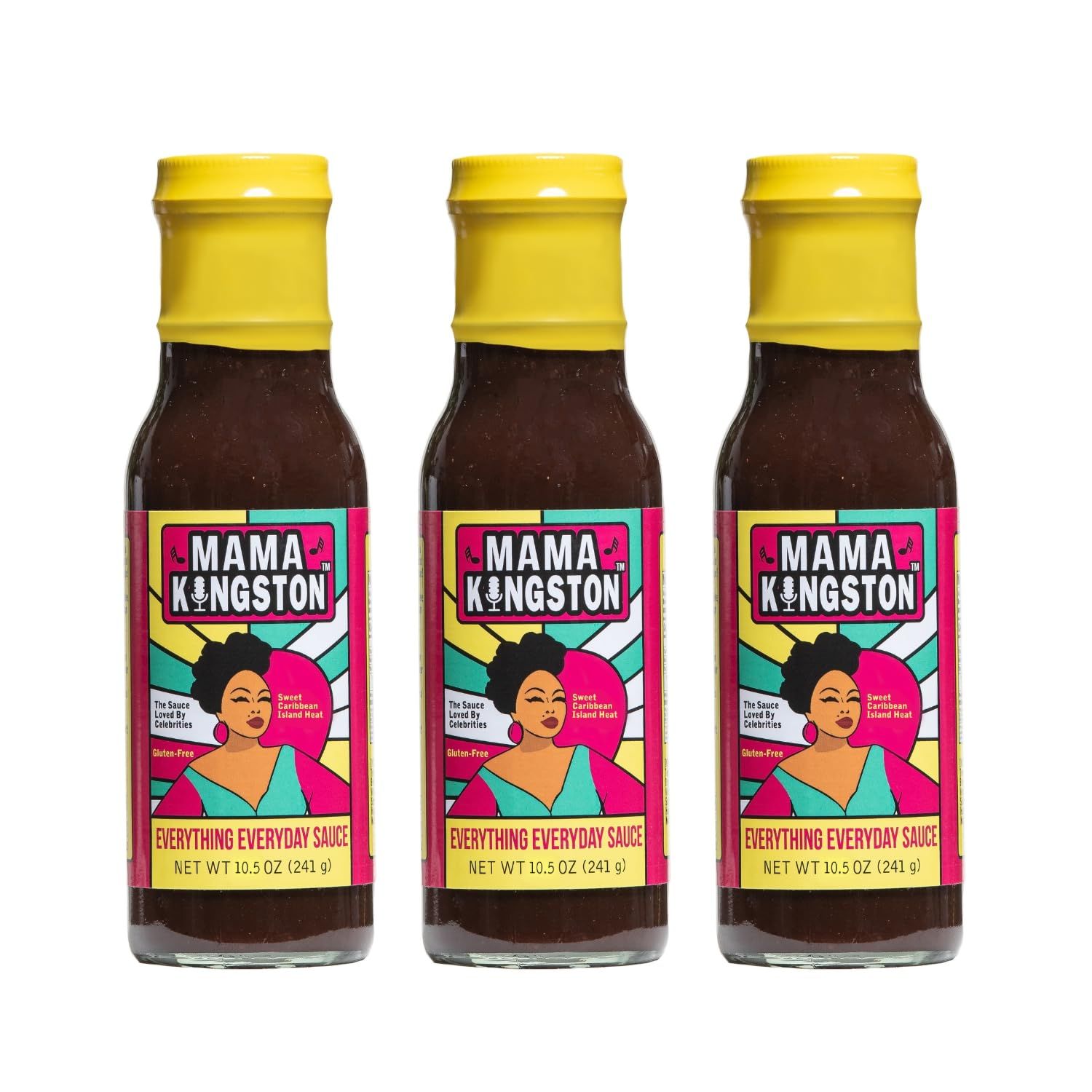 Dave&#39;s Gourmet MAMA KINGSTON Everything Everyday Sauce 3 Pack Jerk Barbecue Sauce for Flavors of the Carribean