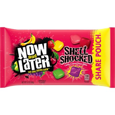 Now &amp; later Shell Shocked Mixed Fruit Candy, 3.5 Ounce, Pack of 18