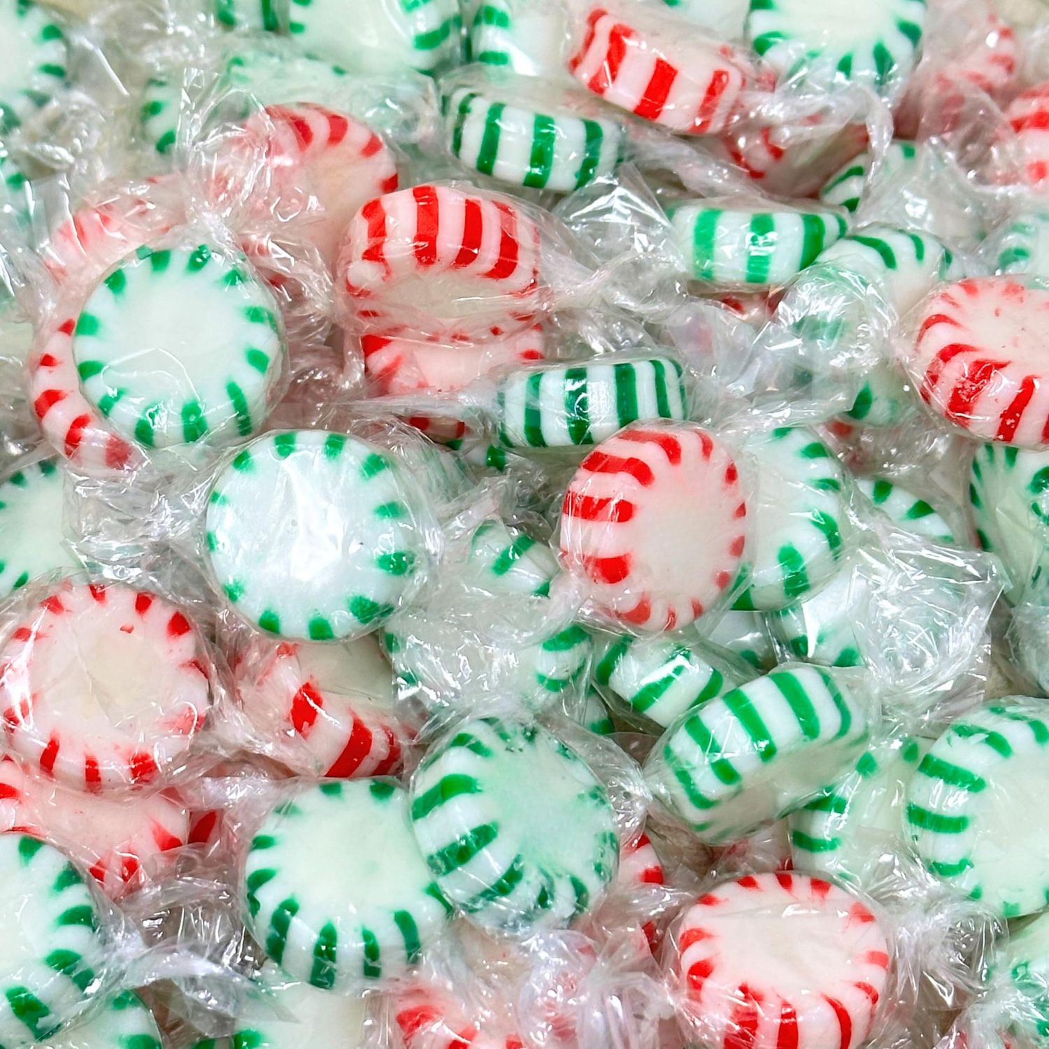 Spearmint &amp; Peppermint Starlights Hard Candy Mix, Individually Wrapped Gourmet Mints, Perfect For Candy Dishes, Parties &amp; Holiday Celebrations, 1 lb Bag (16 oz)
