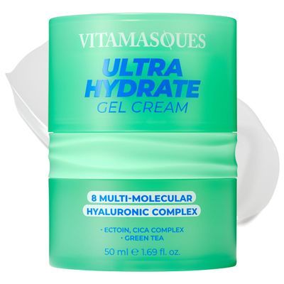 Vitamasques Ultra Hydrate Gel Cream - Lightweight Balance, Hydrating &amp; Soothing Moisturizer (1.69 Fl oz)