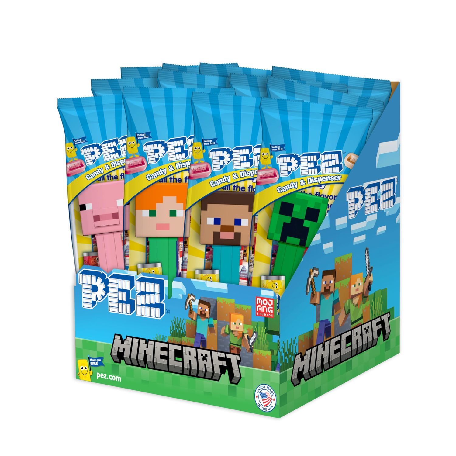 Minecraft PEZ Party Pack (12 pack - each individually wrapped)
