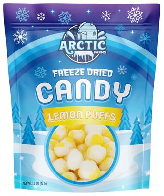 Arctic Farms Freeze Dried Candy Sour Lemon Puff (Lemon Puff) (1.5oz)