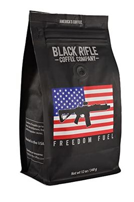 Black Rifle Coffee Company Freedom Fuel, Dark Roast Ground Coffee, 12 OZ Bag