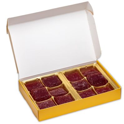 DesertUSA's Sour Prickly Pear Jelly Candy - Made with real Cactus Fruit Juice - 1/2 lb box (8 Ounce) -Pack of 1