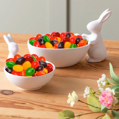 Easter Jelly Bean Candy Large Bucket - Assorted Fruity Flavors in Soft, Chewy Jelly Beans - Bulk Resealable Jar for Easter Baskets, Candy Buffet, Egg Hunts, &amp; Treats - JellyBeans