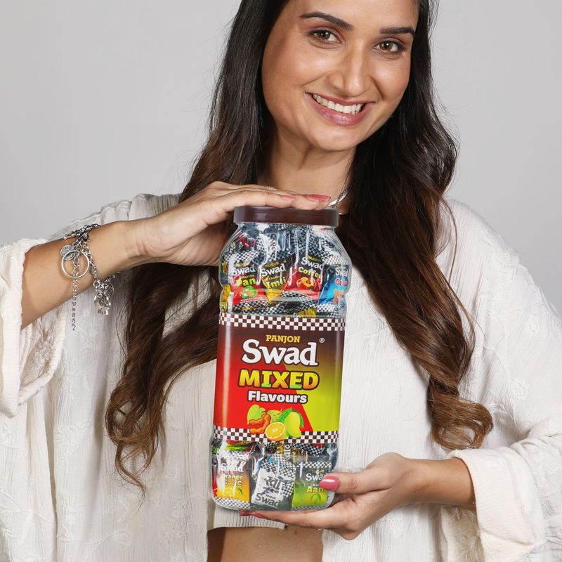 Swad Candy Jar Vegan &amp; Gluten Free, 150 Candies Jar (Mixed)