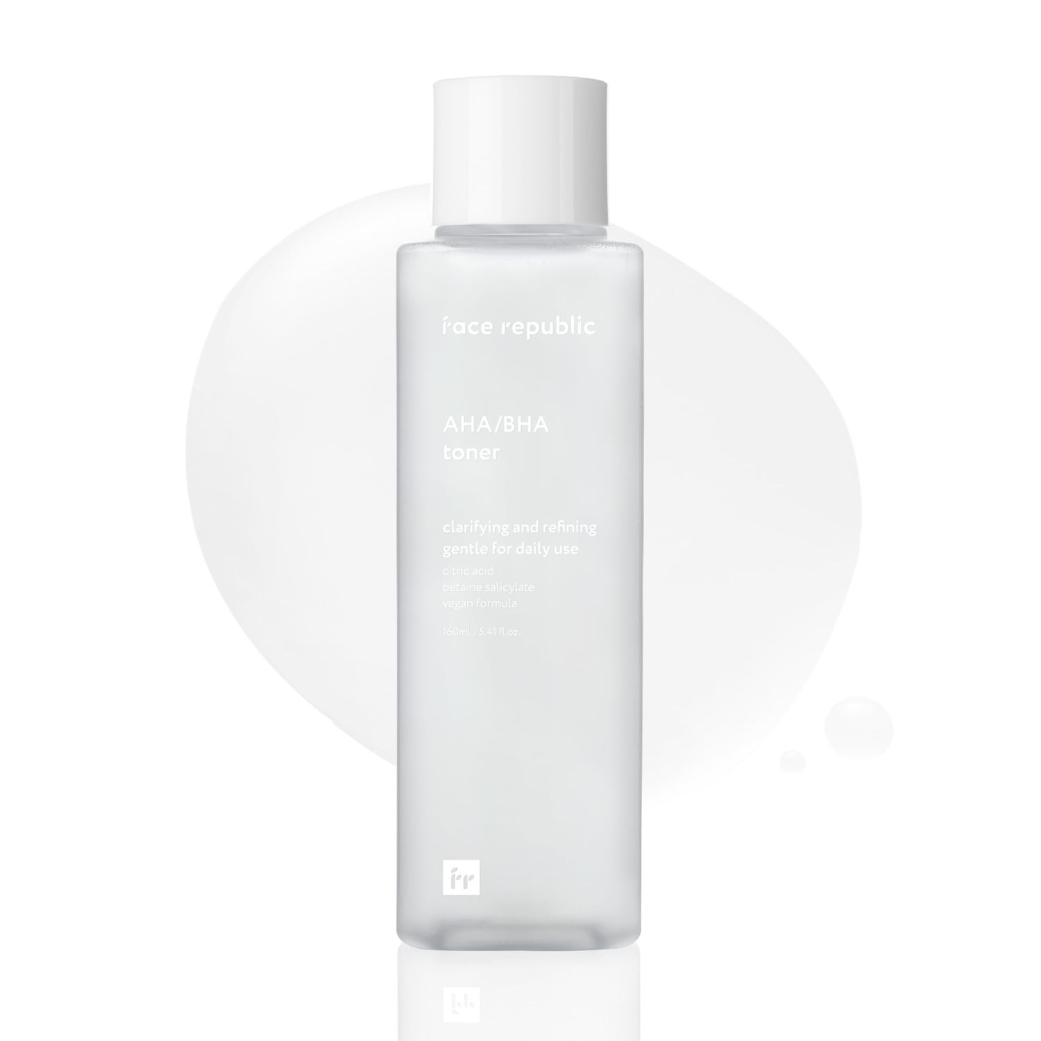 Face Republic AHA/BHA Toner 160ml 5.41 fl oz Clarifying, Refining, Hydrating Pore Care, Gentle Exfoliation AHA BHA PHA LHA for Oily, Sensitive Skin Alcohol-Free Vegan Korean Skincare