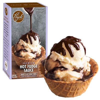 Premium Hot Fudge Sauce Kit. Make Your Own Decadent, Rich and Giftable Hot Fudge Sauce at Home. Easy, 2-ingredient recipe. Pour over ice cream, brownies, cake. Made with finest cocoa. Makes 14 oz.