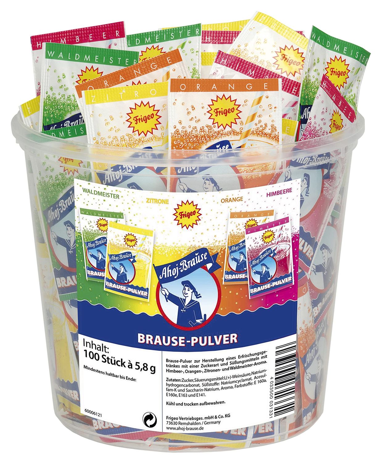 Frigeo Ahoj Brause Pulver fizzy powder, 100pcs