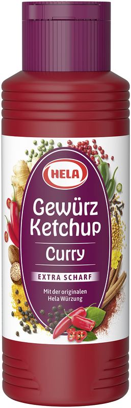Hela Curry Gewurz Ketchup, Extra Hot, 10.14 Ounce