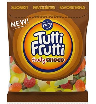 Fazer Tutti Frutti Fruity Choco Gummy 1 Pack of 170g