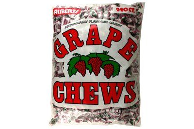 Albert&#39;s Fruit Chews - Grape Flavor (240 Candies)
