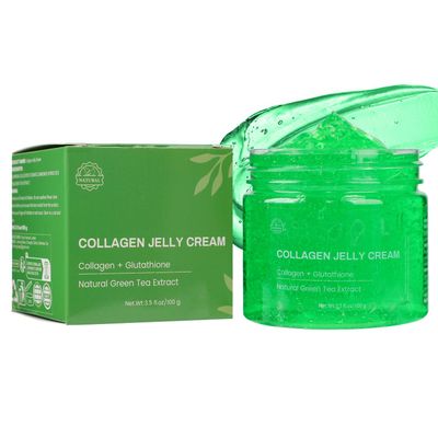 Collagen Jelly Cream - Korean Face Cream with Green Tea Extract, Niacinamide &amp; Freeze-Dried Hydrolyzed Collagen - Boosts Skin Elasticity,Korean Skin Care For All Skin Types1PCS)