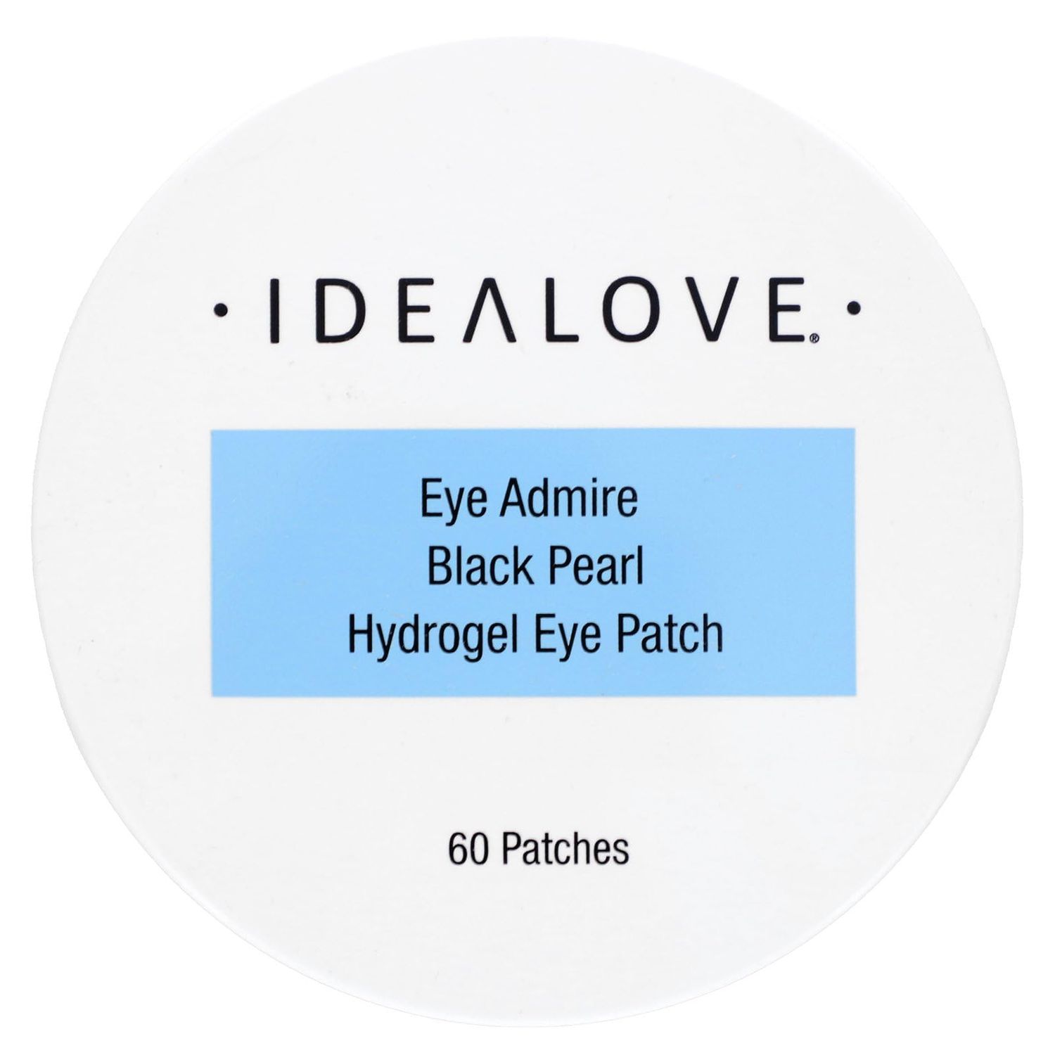 Black Pearl Hydrogel Eye Patches by Idealove - Anti-Aging Beauty Eye Patches to Help Hydrate Skin - With Pearl Extract, Hyaluronic Acid, &amp; Antioxidants - Promotes Soft &amp; Smooth Skin - 60 Eye Patches