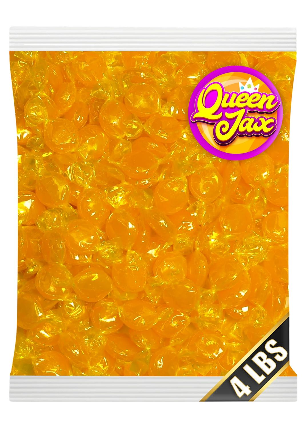 Hard Candy - Butterscotch Hard Candy - 4 Lb - Butterscotch Candy Buttons - Bulk Candy Individually Wrapped Candy - Yellow Candy - Butter Scotch Candy - Butterscotch Discs