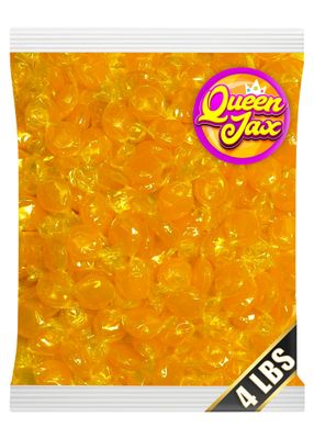 Hard Candy - Butterscotch Hard Candy - 4 Lb - Butterscotch Candy Buttons - Bulk Candy Individually Wrapped Candy - Yellow Candy - Butter Scotch Candy - Butterscotch Discs