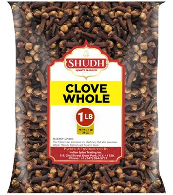 Indian Spice CLOVE WHOLE 1 LB 16 oz Laung Great for Food, Tea, Pomander Balls and Potpourri, Hand Selected, Spice All Natural NON-GMO Vegan Gluten Friendly Indian Origin