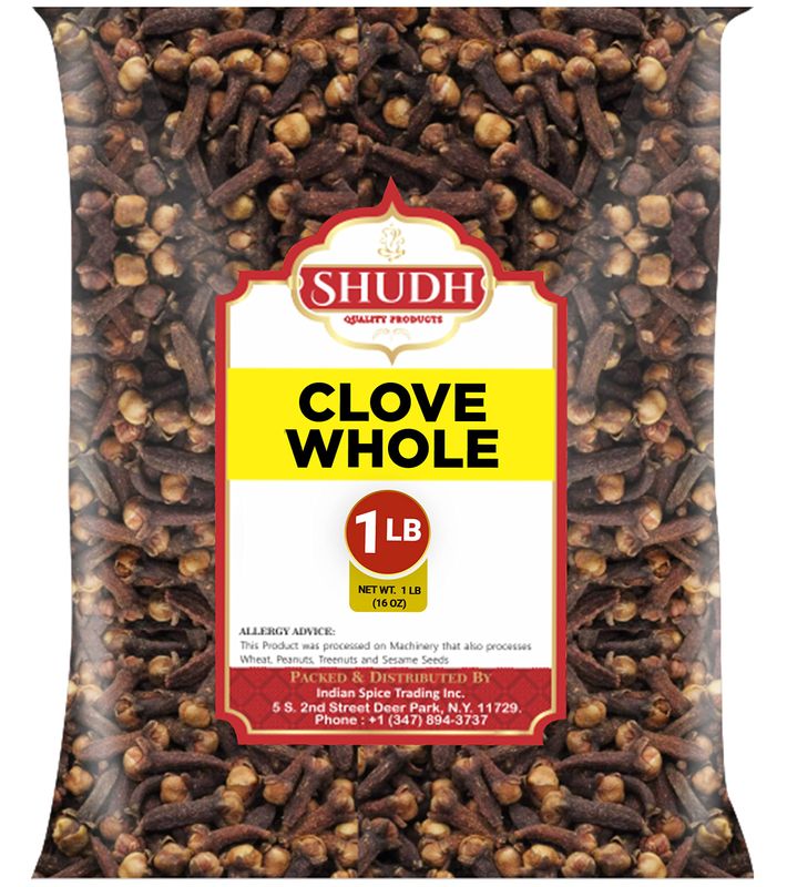 Indian Spice CLOVE WHOLE 1 LB 16 oz Laung Great for Food, Tea, Pomander Balls and Potpourri, Hand Selected, Spice All Natural NON-GMO Vegan Gluten Friendly Indian Origin