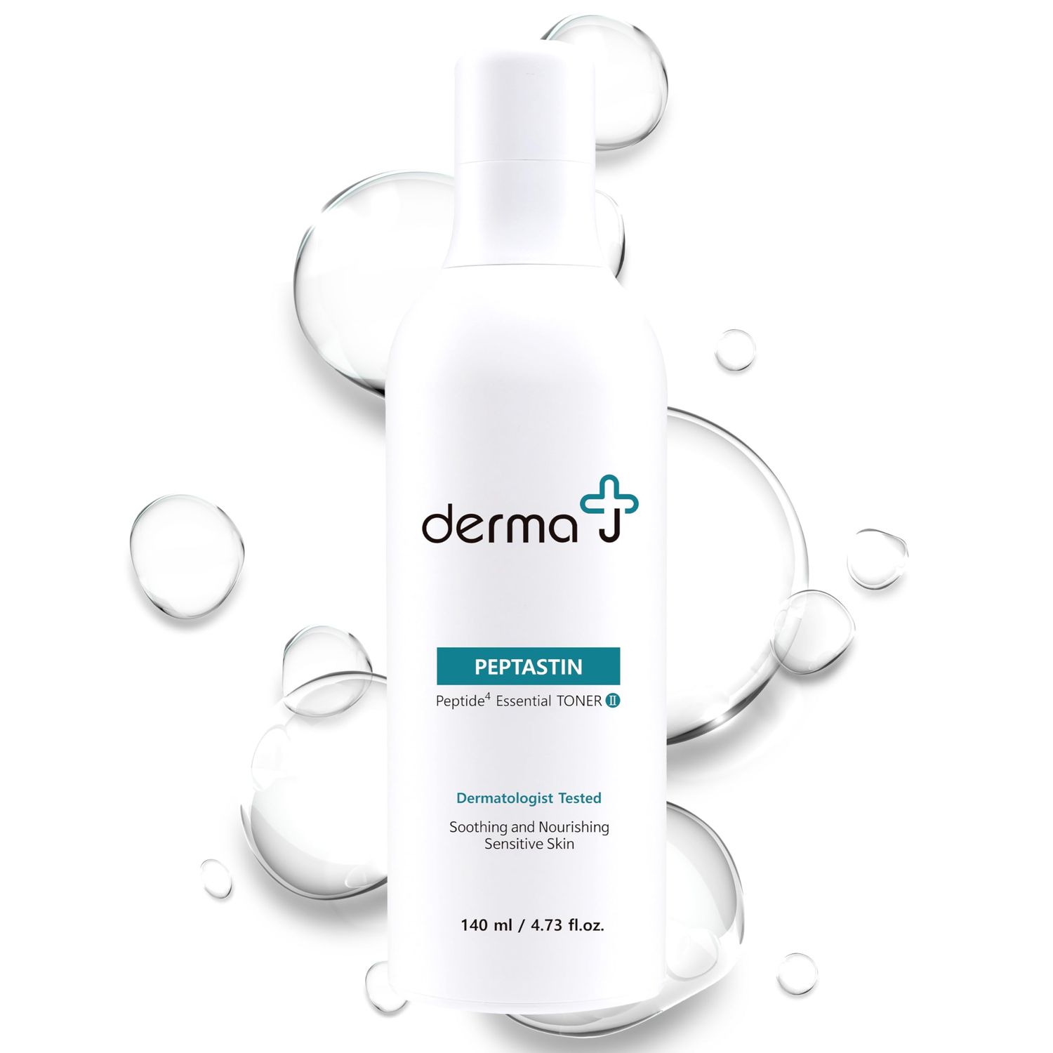Derma J Premium Facial Toner: Formulated with Collagen-Boosting Peptides, Dermatologist-Tested for Moisturizing, Anti-Aging, and Calming Effects - Ideal for Dry/Sensitive Skin (4.73 Oz)