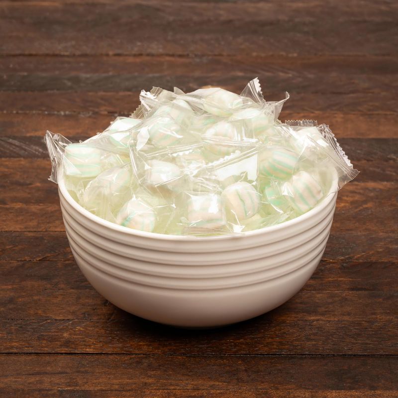 Soft Mint Puffs Candy After Dinner Mints - 4 Pound Bulk Individually Wrapped - Thank you Mints for Hospitality - Classic Holiday Candies - 400 Pieces