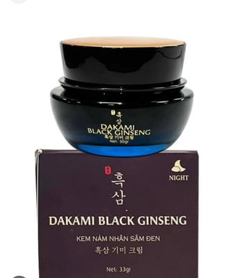 Dakami Black Ginseng Cream Night, 3.3 oz, Anti-Aging Skincare