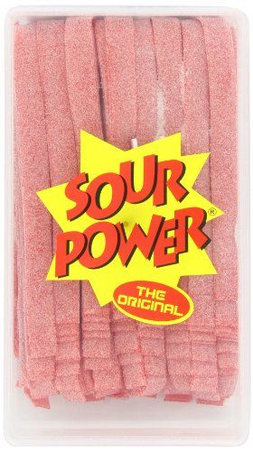 Sour Power Belts, Strawberry (150-Count Belts), 42.3 Ounce Tub