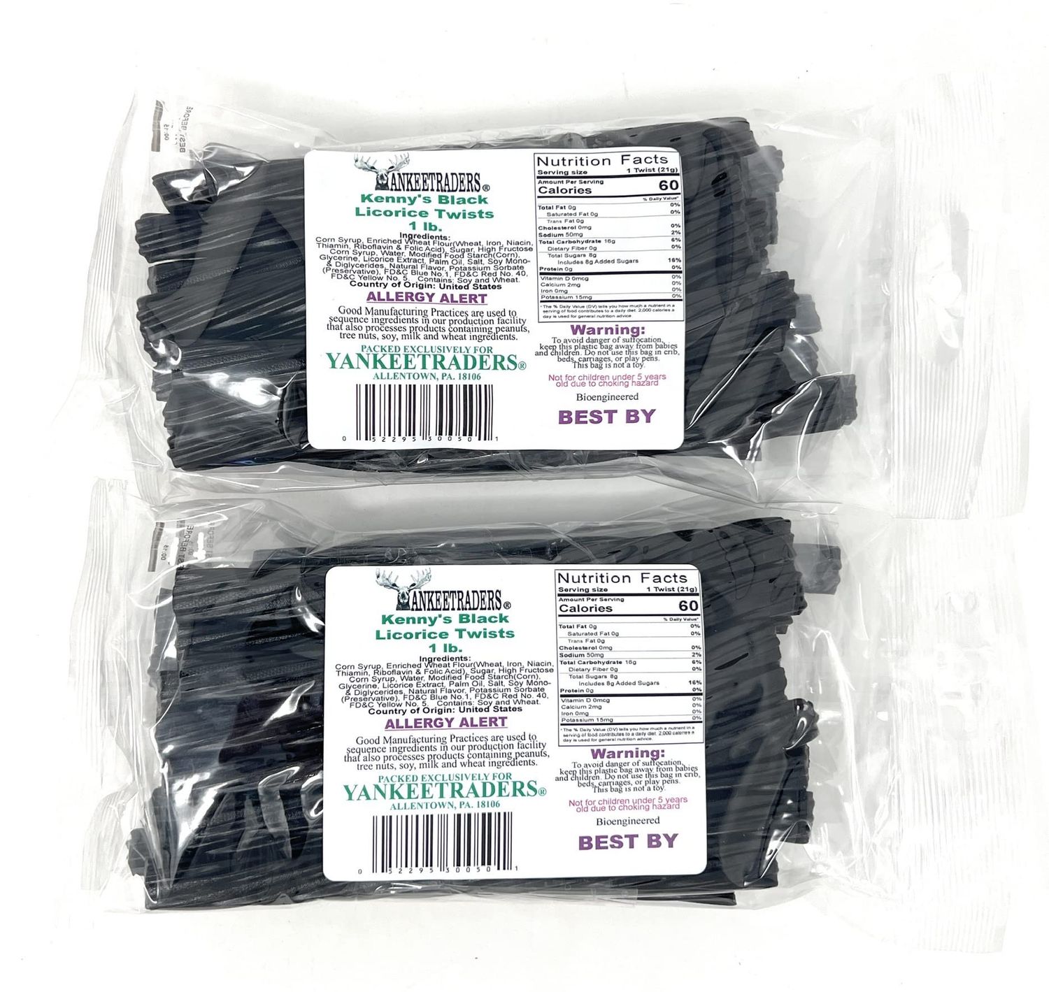 Black Licorice Twists, 2 Pounds