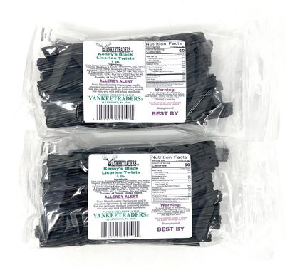 Black Licorice Twists, 2 Pounds