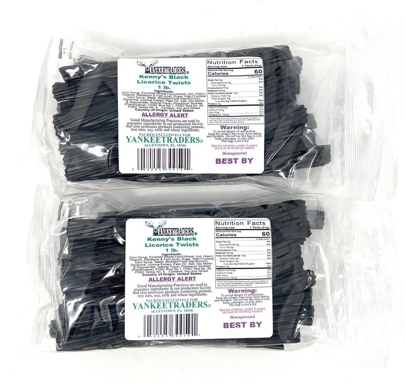Black Licorice Twists, 2 Pounds