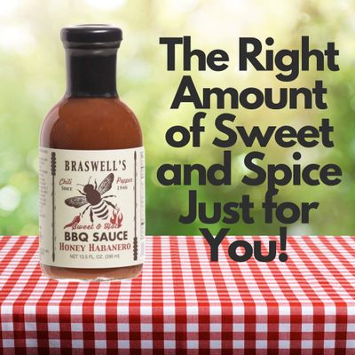 Braswell Sauce Barbeque Honey Habanero, 13.5 oz