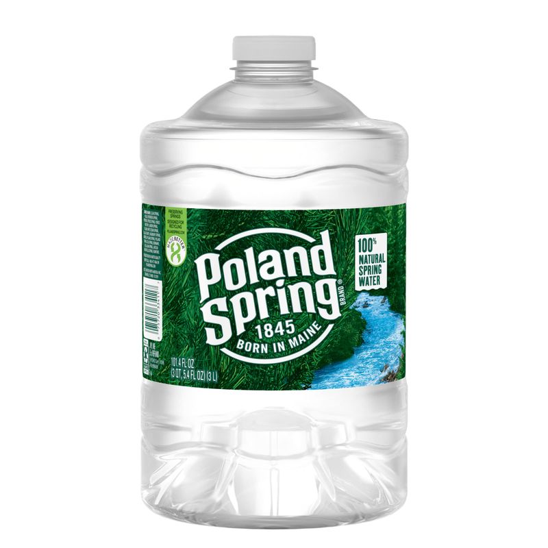 Poland Spring Brand 100% Natural Spring Water, 101.4 Oz Plastic Jug