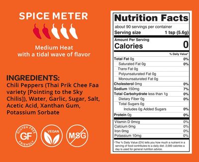 Mr. Bing Sriracha Chili Sauce 18oz Made with Thai Chilis from Family Owned Farms Spicy Bold Flavor Perfect For Sauces, Dips, Marinades (18 oz, 1, Count)
