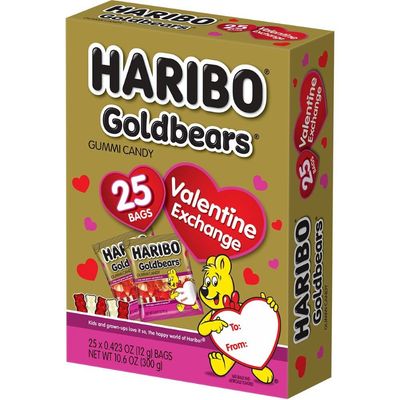Haribo Gold-Bears Valentines Day Gummy Bears Party Supplies Favors, 25 Count