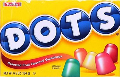 Dots Assorted Flavors Gumdrops Candy 6.5 Oz (Pack of 6)