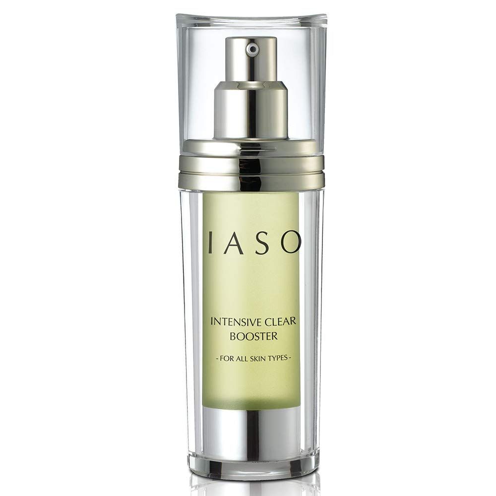 IASO INTENSIVE CLEAR BOOSTER Skin Retexturizer, Powerful AHA/BHA, Soothing Aloe, Smooth Skin Texture, Skin Stress Rrelief Solutions, All Skin Types, Korean Skin Care, 1.18 oz