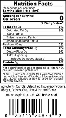 Marie Sharp's Original Hot Habanero Hot Sauce 10 oz