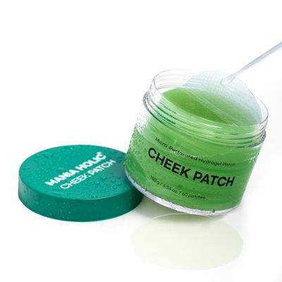 MANIA HOLIC Cheek Patch - Hydrogel Facial Toner Pads for Hydrating and Cooling Flushed Skin, Moisturizing Korean Skincare, 6.34 fl oz. (60 count)