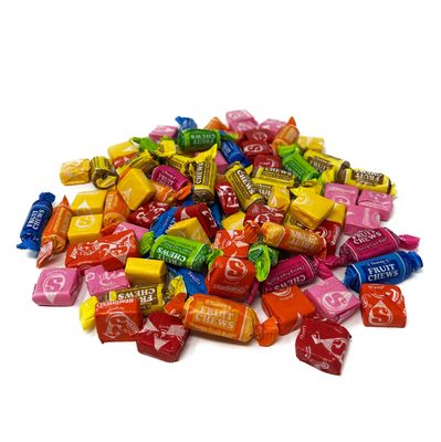 Holiday Special Chewy Fruit Candy Assortment - 1 lb - Original Starburst and Tootsie Roll Fruit Chews - Chewy Fruity Soft Candy Bundle Bulk Variety Mix - Individually Wrapped, 16 oz. Made in the USA!